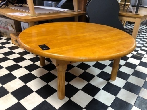 【リサイクルサービス八光　田上店】丸座卓（折りたたみ脚）ＷＺ-７５０Ｒ