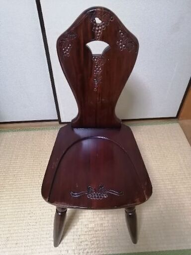 天然木　デスクチェア