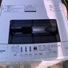 値下げします。4000円→3000円　ハイセンス　洗濯機　4.5kgの画像