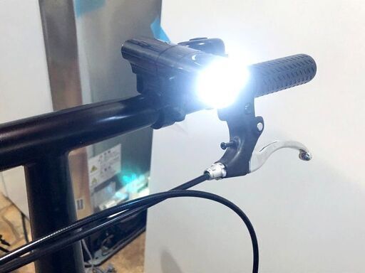 MOBI-CYCLE　ｶｺﾞ付き　折畳み自転車　20ｲﾝﾁ　ﾌﾞﾗｯｸ　シマノ社製６段ギア付