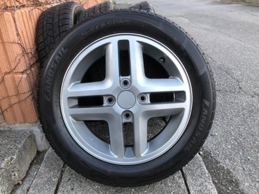 2023年製造スタッドレス付!!溝たっぷり!!WAREN 13インチ 4J +45 4/100 YH IG60 145/80R13◆N-BOX スペーシア タント ミラ ムーヴ ワゴンR 2023年製造スタッドレス付!!溝たっぷり!!WAREN 13インチ 4J +45 4/100