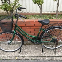 chariyoshy 出品)美品26インチ 自転車 オートライト付き 6段ギア付き