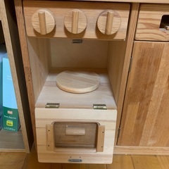 木製ままごとキッチンの画像