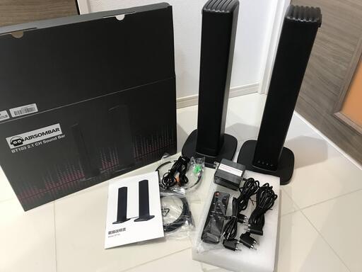 【ほぼ新品】2.2 CH サウンドバーBluetooth/USB/光/同軸/AUX/RCA対応