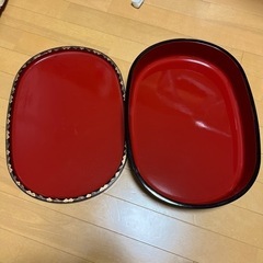 漆塗り風の大きな器（そうめん用？）