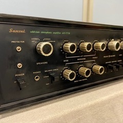 ■サンスイ SANSUI プリメインアンプ AU-777D■山水 音出し確認済み■ジャンク品 取説付