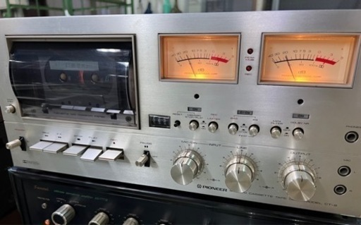 ■パイオニア PIONEER カセットデッキ CT-9■カセットテープ音出し確認済み■ジャンク品 取説付