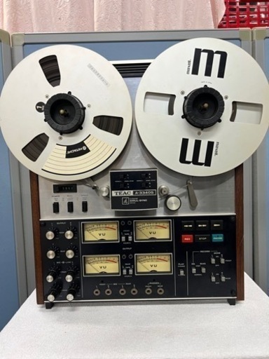 ■TEAC ティアック A-3340S オープンリールデッキ■4トラ4ch テープ音出し確認済み■ジャンク品 取説付