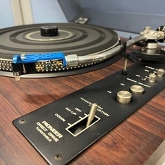 ■パイオニア PIONEER ターンテーブル PL-1200A レコードプレーヤー■SHURE シュアー M44G カートリッジ付■レコー  ドで音出し確認済み ジャンク品 取説付の画像