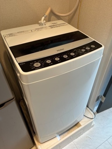 【佐倉市お渡し】ハイアール 4.5kg洗い 全自動洗濯機
