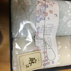 夏用、綿麻敷パッド2枚組の画像