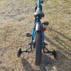 子供用自転車　18インチ補助輪付き　スタンドも付けますの画像