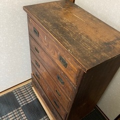 レトロなタンスの画像