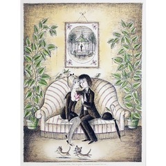 レイモン・ペイネ 『ハートのプレゼント』 リトグラフ 版画 絵画 結婚