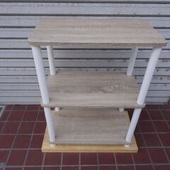 ラック　3段　整理棚　調整不可　3段棚板　47cm×27cm×高...