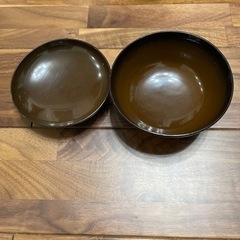 (決まりました)黒い漆の汁椀5個の画像