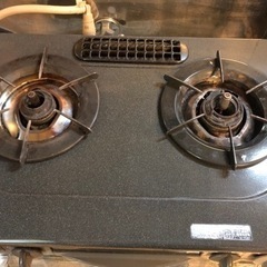 都市ガス　コンロ　2口　ガスホース付きの画像