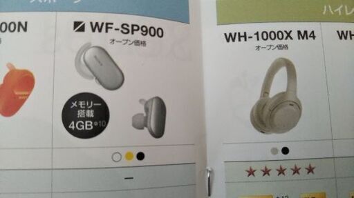 SONY　ヘッドフォンWF-SP900