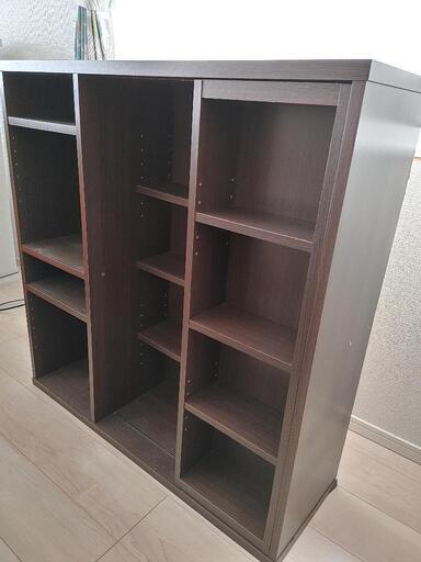 [取引決定]スライド式本棚\n横幅90.0×奥行き29.3×高さ92.0cm