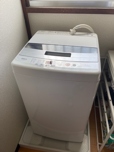 AQUA AQW-S45E（W）4.5kg 全自動洗濯機