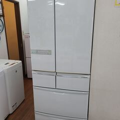 【リサイクルショップどりーむ天保山店】●1589●　シャープ　６ドア冷蔵庫　2012年製　ファミリー向け４６５L♪　SJ-XF47W-S　※自動製氷NG　キズ・凹みあり