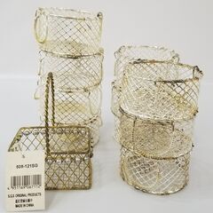 DZA1087)　手のひらサイズ　ワイヤーバスケット　11点　