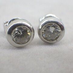 Pt900　ダイヤピアス [03-333]の画像