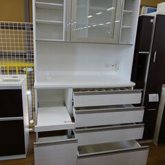 ニトリ(NITORI)　組み合わせ2枚スライド扉キッチンボード　リガーレ120KB【愛品倶楽部柏店】の画像