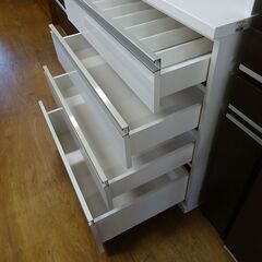 ニトリ(NITORI)　組み合わせ2枚スライド扉キッチンボード　リガーレ120KB【愛品倶楽部柏店】の画像