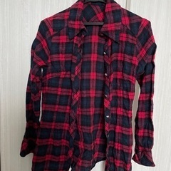チェック柄長袖