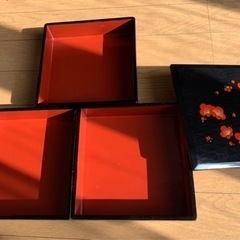 重箱（三段）木製の画像