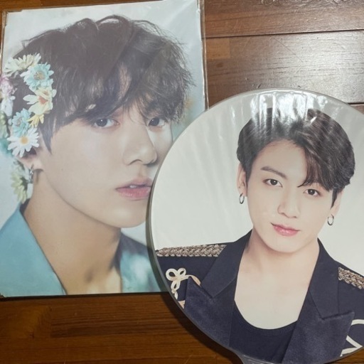 BTS (ジョングク・うちわ、色紙)値下げ交渉承ります