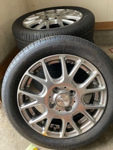 165/5514 タイヤ　社外アルミ　日産オッティ　EK ワゴンR等