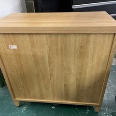 大川家具　べジルレッドオーク90 サイドボード　無垢材　中古の画像