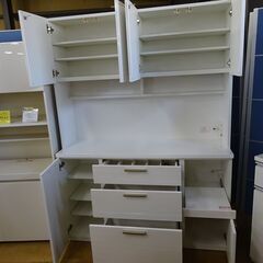 ニトリ(NITORI)　4枚扉キッチンボード　ソレル140KB【愛品倶楽部柏店】の画像