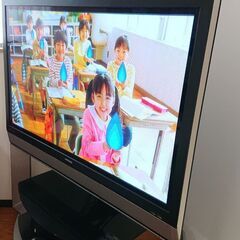 日立HDD内蔵プラズマテレビ キャスター台一体型の画像