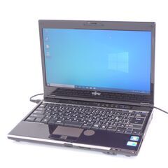 日本製 Wi-Fi有 紫 ノートパソコン 富士通 Sh560/3B 中古良品 13.3型 Core i3 4GB 640GB DVDマルチ 無線 webカメラ Windows10 Office