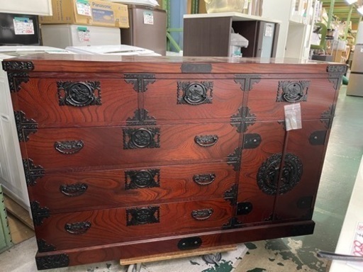飛鳥工芸　けやきタンス　隅金具 鉄金具 民芸家具 美品