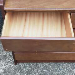 【引取先決定】引き出し付学習机※昨日から外の駐車場に出しているため早めに取りに来てくださる方の画像