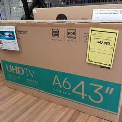 液晶テレビ43型 Hisense 43A6G 2022年製