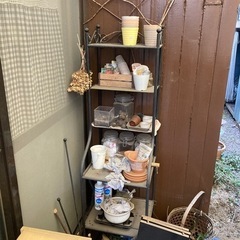IKEA ガラススチールラック
