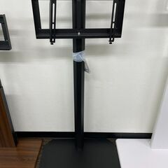 八角壁寄せテレビスタンド ハイタイプ　ブラック色 A(1台目)【撮影で使用のみ】 の画像