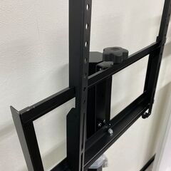 八角壁寄せテレビスタンド ハイタイプ　ブラック色 A(1台目)【撮影で使用のみ】 の画像