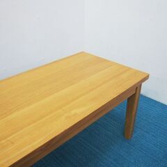 無印良品 ローテーブル タモ材 幅1200 奥行450 高さ400mm (KA54)の画像