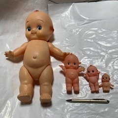 昭和レトロ、キユウピー人形特大、緑羽