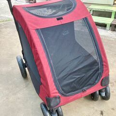 使用回数0回】折りたたみ式 ペットカート 大型犬 / 多頭飼い / レッド