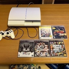 ps3  本体とソフト５本　コントローラーはおまけ程度