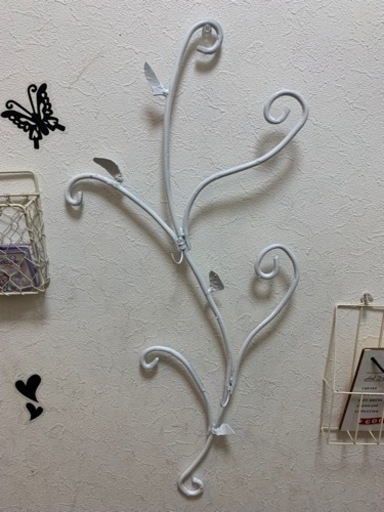 白いキーフック