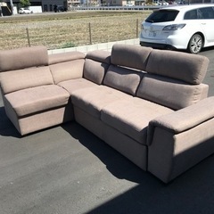 最終値下げ☆美品　三人がけソファー　茶の画像