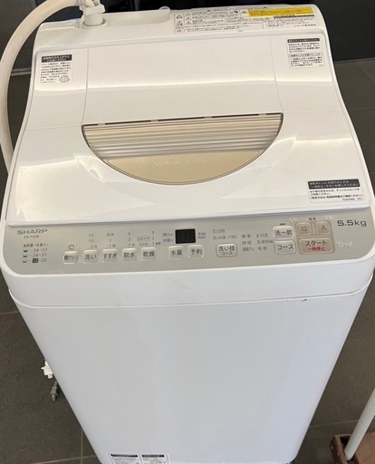 洗濯機　使用年数4年(SHARP ES-TX5B-N)